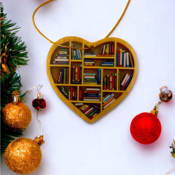 Christmas Decor Home Decor Car Decor Book‎ Lovers Acrylic Ornament - Picture 2 of 11